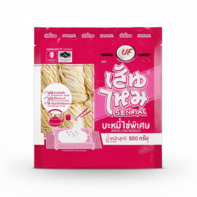 เส้นไหม บะหมี่ไข่พิเศษ เส้นกลม 500 กรัม